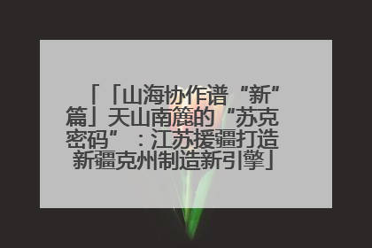 「山海协作谱“新”篇」天山南簏的“苏克密码”：江苏援疆打造新疆克州制造新引擎