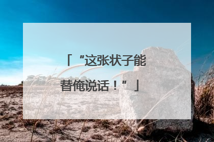 “这张状子能替俺说话！”