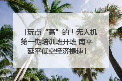 玩点“高”的！无人机第一期培训班开班 南平延平低空经济提速