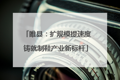 睢县：扩规模提速度 铸就制鞋产业新标杆