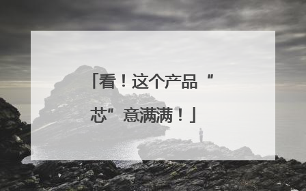 看！这个产品“芯”意满满！