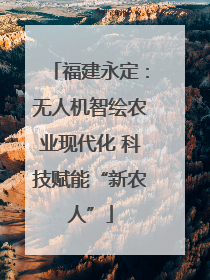福建永定：无人机智绘农业现代化 科技赋能“新农人”