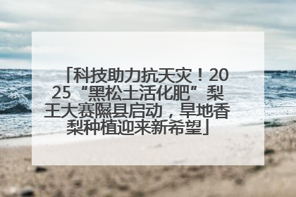 科技助力抗天灾！2025“黑松土活化肥”梨王大赛隰县启动，旱地香梨种植迎来新希望