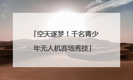 空天逐梦！千名青少年无人机赛场秀技
