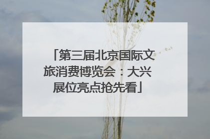第三届北京国际文旅消费博览会：大兴展位亮点抢先看