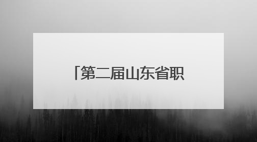 第二届山东省职业技能大赛开幕