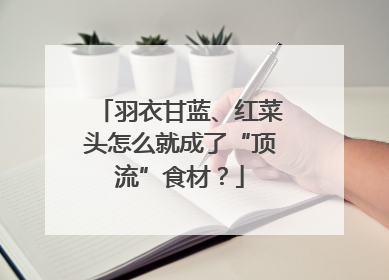 羽衣甘蓝、红菜头怎么就成了“顶流”食材？