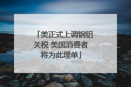 美正式上调钢铝关税 美国消费者将为此埋单