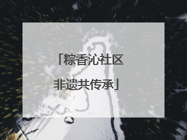 粽香沁社区 非遗共传承