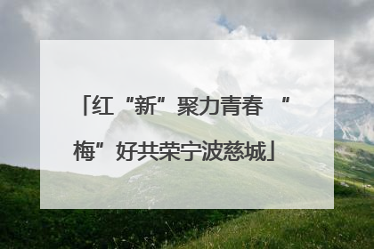红“新”聚力青春 “梅”好共荣宁波慈城