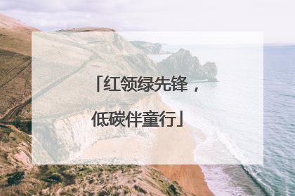 红领绿先锋，低碳伴童行