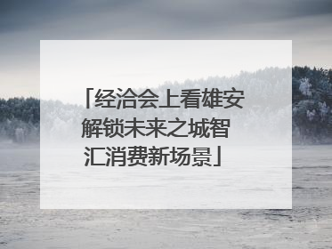 经洽会上看雄安 解锁未来之城智汇消费新场景