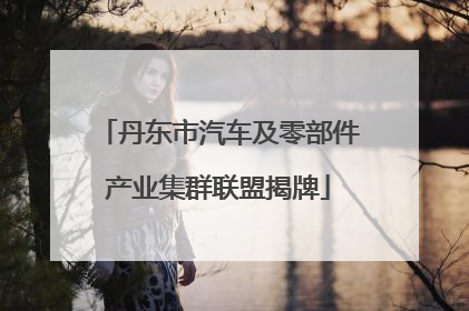 丹东市汽车及零部件产业集群联盟揭牌