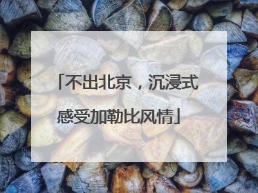 不出北京，沉浸式感受加勒比风情