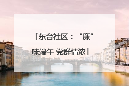 东台社区：“廉”味端午 党群情浓