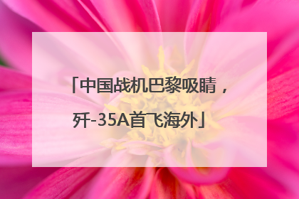 中国战机巴黎吸睛，歼-35A首飞海外