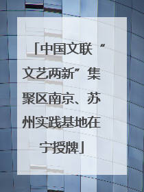 中国文联“文艺两新”集聚区南京、苏州实践基地在宁授牌