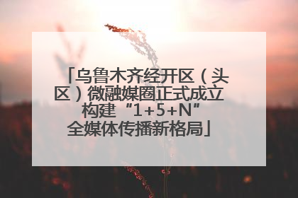 乌鲁木齐经开区（头区）微融媒圈正式成立 构建“1+5+N”全媒体传播新格局