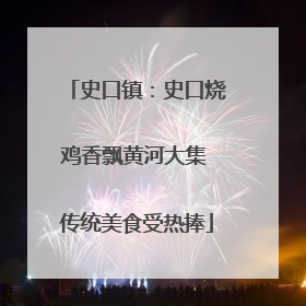史口镇：史口烧鸡香飘黄河大集 传统美食受热捧
