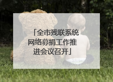 全市残联系统网络募捐工作推进会议召开