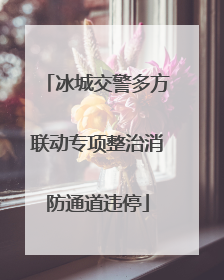 冰城交警多方联动专项整治消防通道违停