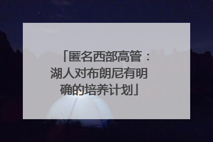 匿名西部高管：湖人对布朗尼有明确的培养计划
