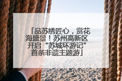 品苏绣匠心，赏花海盛景！苏州高新区开启“苏城环游记”首条非遗主题游