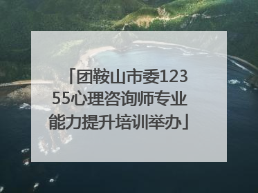 团鞍山市委12355心理咨询师专业能力提升培训举办