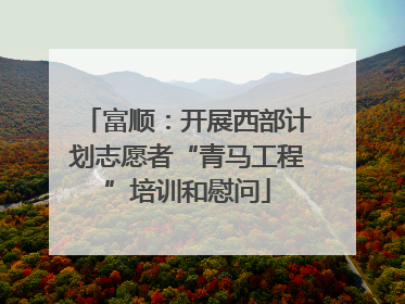 富顺：开展西部计划志愿者“青马工程”培训和慰问
