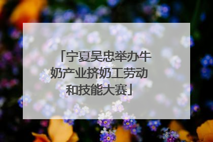 宁夏吴忠举办牛奶产业挤奶工劳动和技能大赛