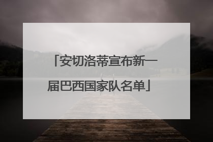 安切洛蒂宣布新一届巴西国家队名单