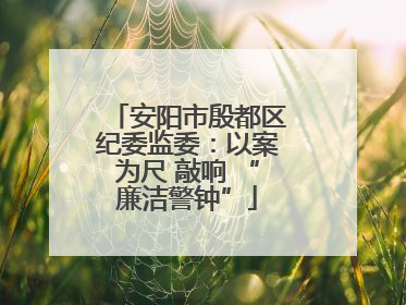安阳市殷都区纪委监委：以案为尺 敲响 “廉洁警钟”