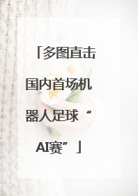 多图直击国内首场机器人足球“AI赛”