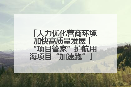 大力优化营商环境 加快高质量发展丨“项目管家”护航用海项目“加速跑”