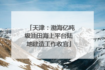 天津：渤海亿吨级油田海上平台陆地建造工作收官