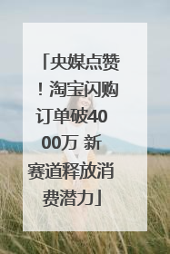 央媒点赞！淘宝闪购订单破4000万 新赛道释放消费潜力