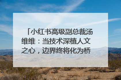 小红书高级副总裁汤维维：当技术深植人文之心，边界终将化为桥梁｜聚焦2025文化强国建设高峰论坛