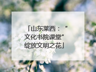 山东莱西：“文化书院课堂”绽放文明之花