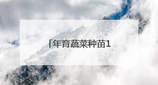 年育蔬菜种苗10亿多株 曲周种苗缘何俏销市场