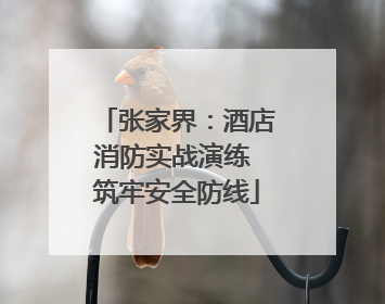 张家界：酒店消防实战演练 筑牢安全防线