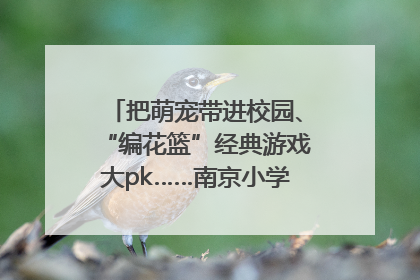 把萌宠带进校园、“编花篮”经典游戏大pk……南京小学花式“庆六一”