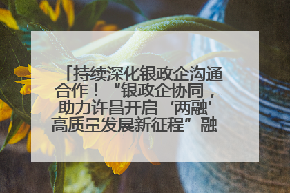 持续深化银政企沟通合作！“银政企协同，助力许昌开启‘两融’高质量发展新征程”融资对接会举行
