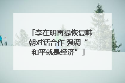 李在明再提恢复韩朝对话合作 强调“和平就是经济”