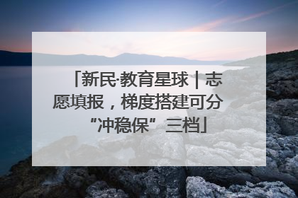 新民·教育星球｜志愿填报，梯度搭建可分“冲稳保”三档