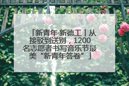 新青年·新德工丨从接驳到送别，1200名志愿者书写音乐节最美“新青年答卷”