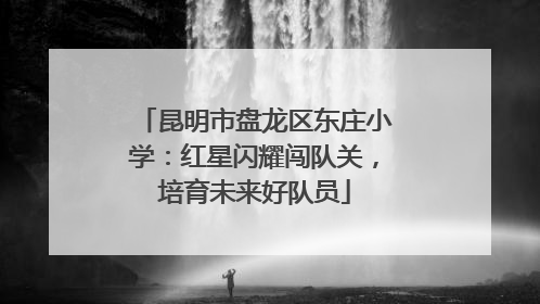 昆明市盘龙区东庄小学：红星闪耀闯队关，培育未来好队员