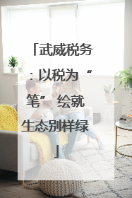 武威税务：以税为“笔” 绘就生态别样绿
