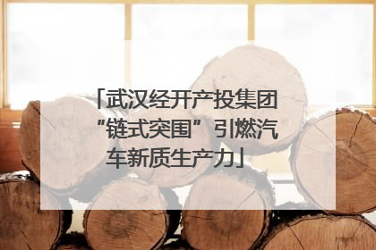 武汉经开产投集团“链式突围”引燃汽车新质生产力