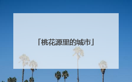 桃花源里的城市