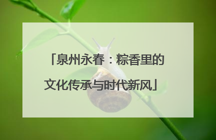 泉州永春：粽香里的文化传承与时代新风